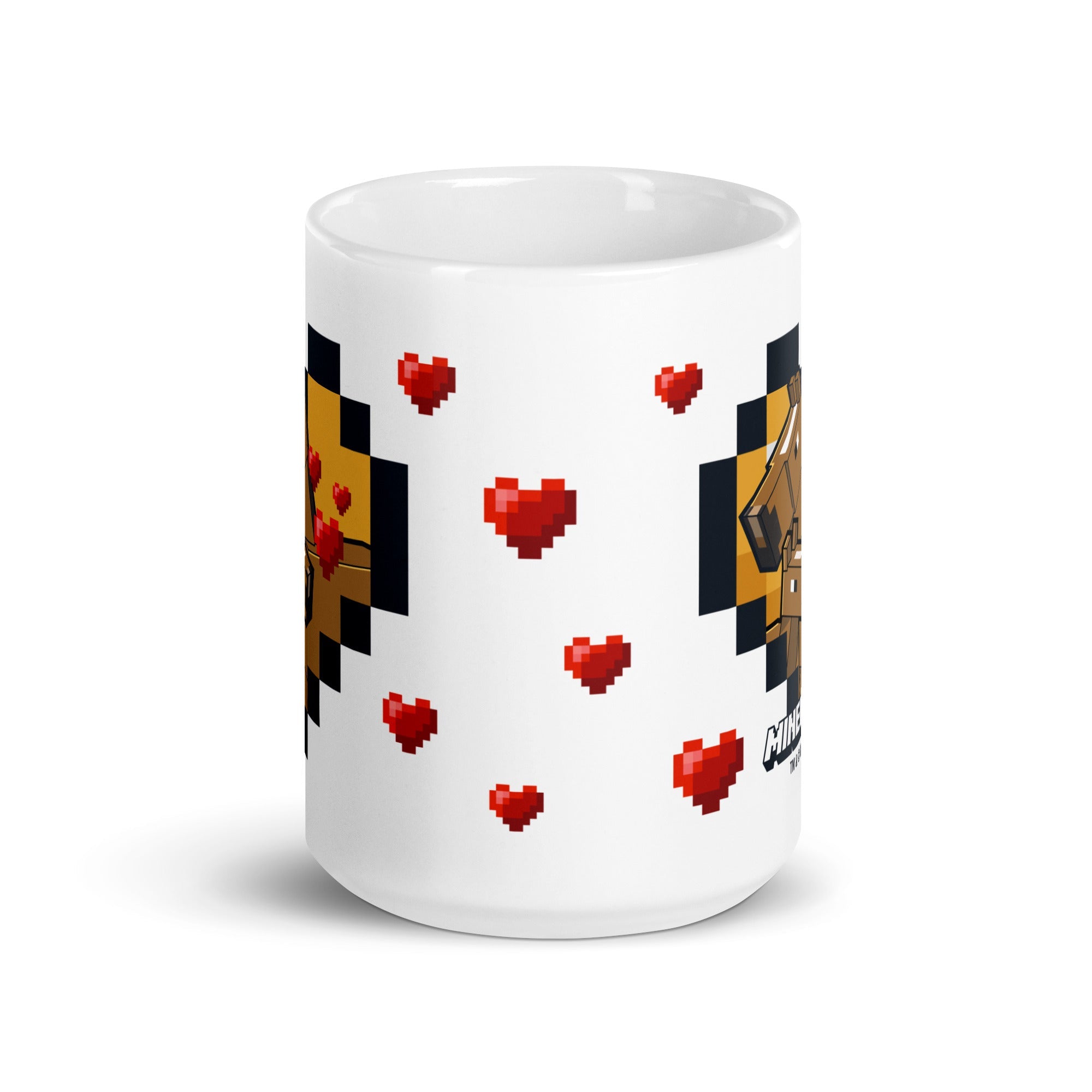 Minecraft White Mug Horse Love