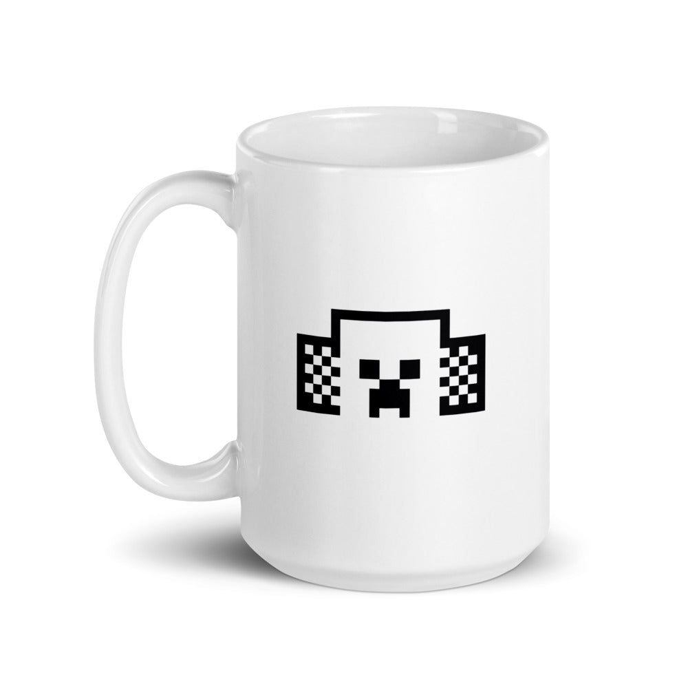 Minecraft Tuned In Creeper White Mug