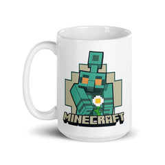 Minecraft The Copper Age Golem White Mug