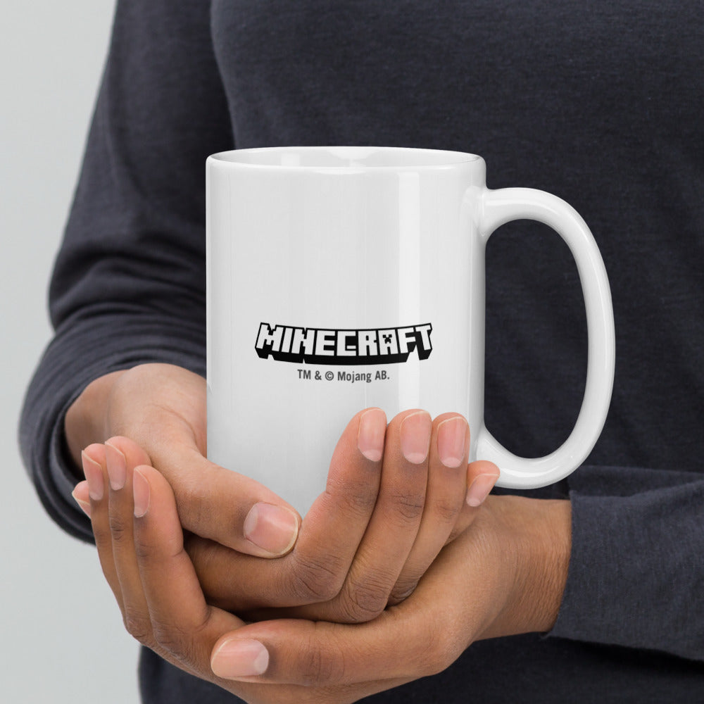 Minecraft Tuned In Creeper White Mug