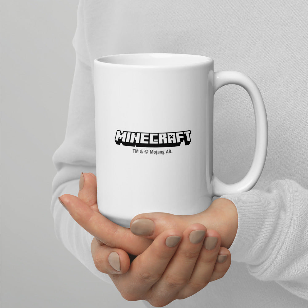 Minecraft Tuned In Creeper White Mug