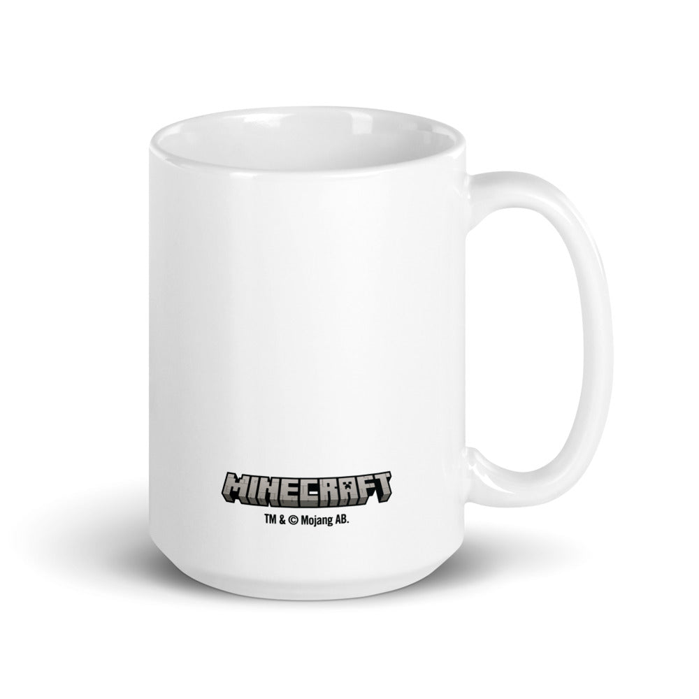 Minecraft Creeper Face White Mug