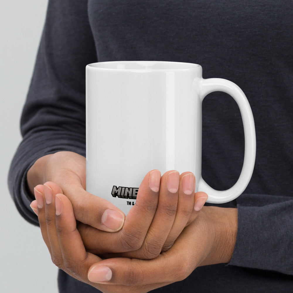 Minecraft Creeper Face White Mug