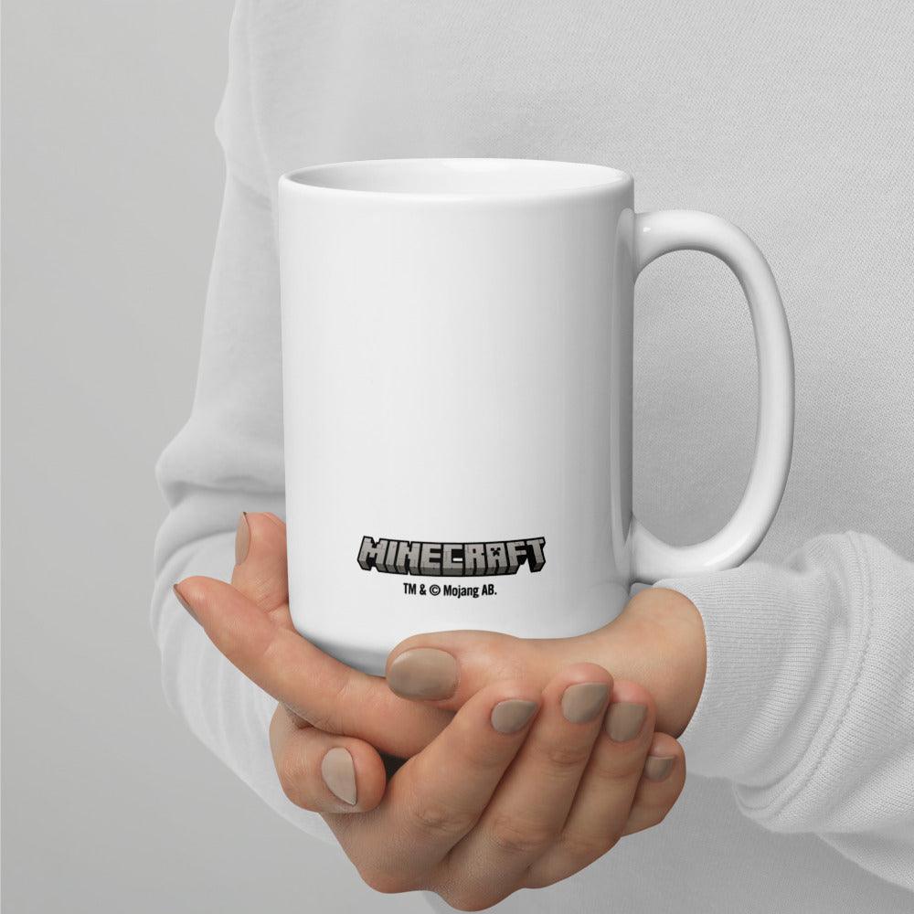 Minecraft Creeper Face White Mug