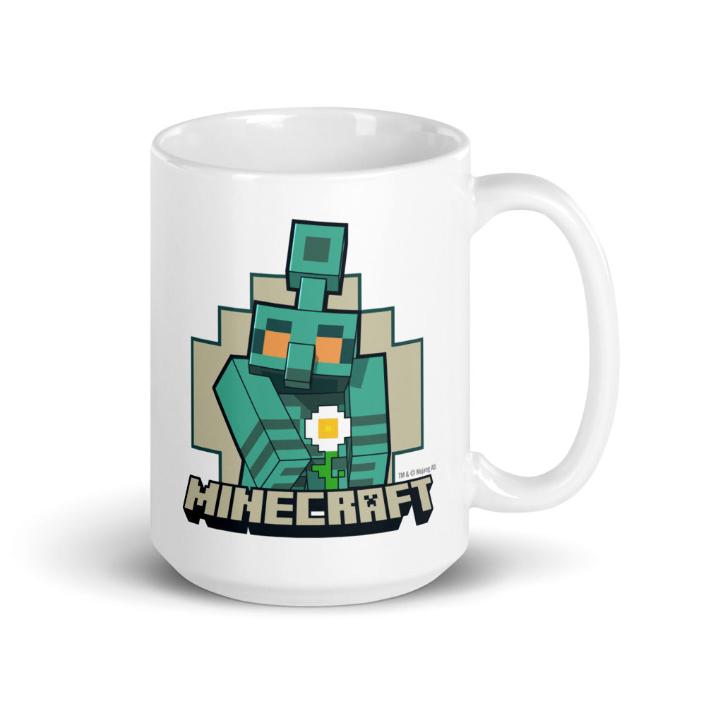 Minecraft The Copper Age Golem White Mug