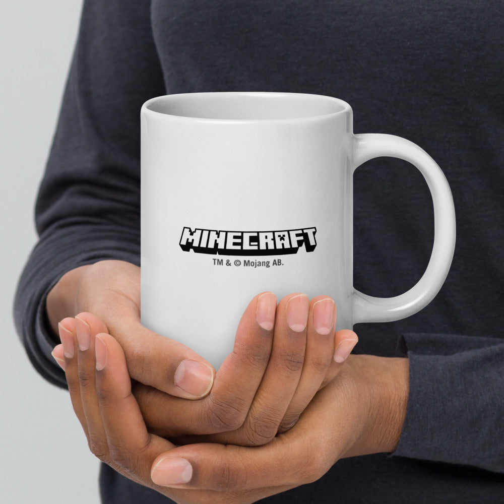 Minecraft Tuned In Creeper White Mug