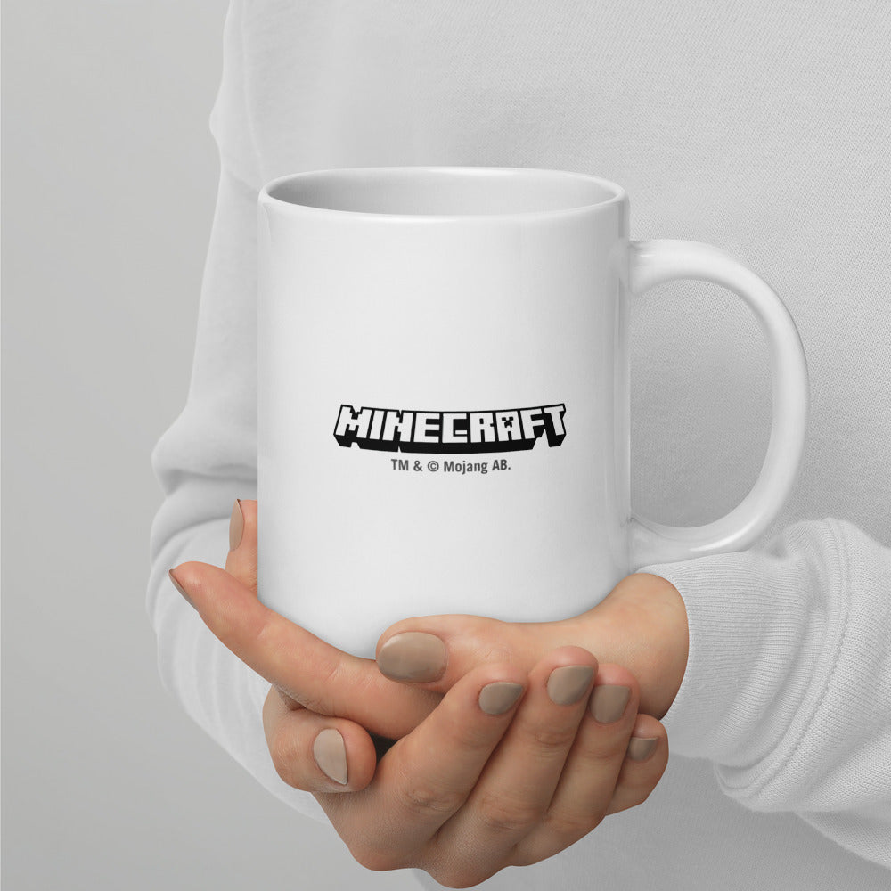 Minecraft Tuned In Creeper White Mug