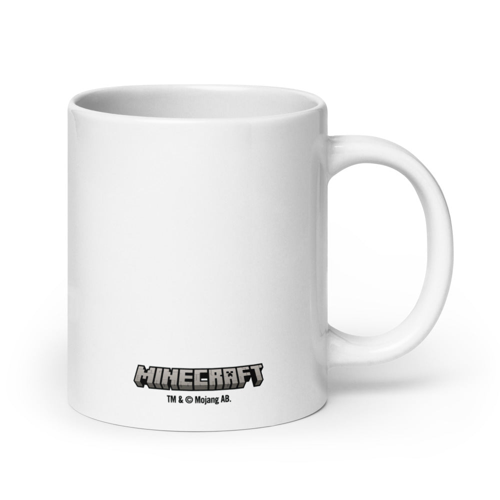 Minecraft Creeper Face White Mug