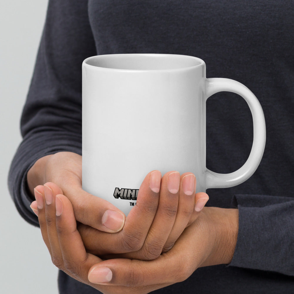 Minecraft Creeper Face White Mug