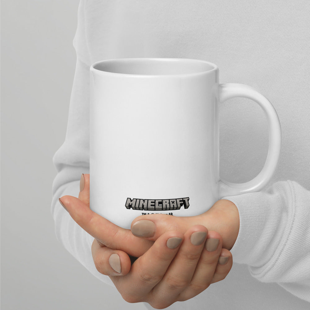 Minecraft Creeper Face White Mug