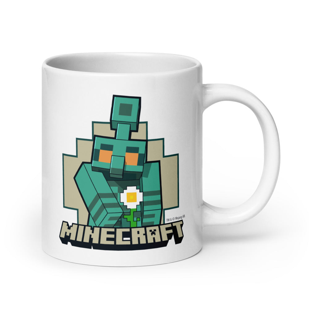 Minecraft The Copper Age Golem White Mug