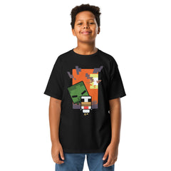 Minecraft Youth T-Shirt Chibi Chicken Jockey