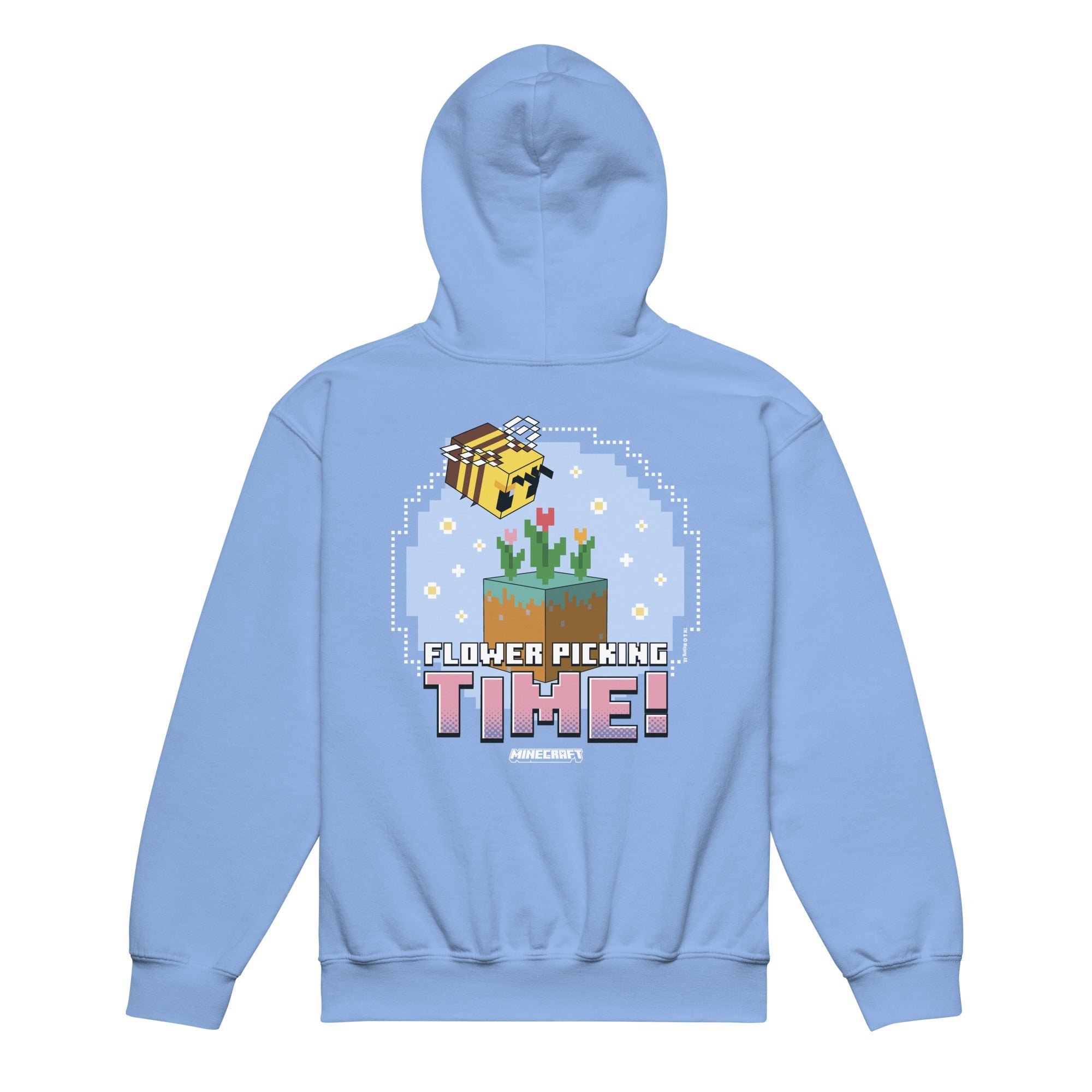 Minecraft Kids Hoodie Flower Picking Time
