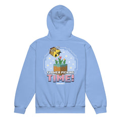 Minecraft Kids Hoodie Flower Picking Time