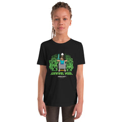 Mnecraft Creeper Mines Kids T-Shirt
