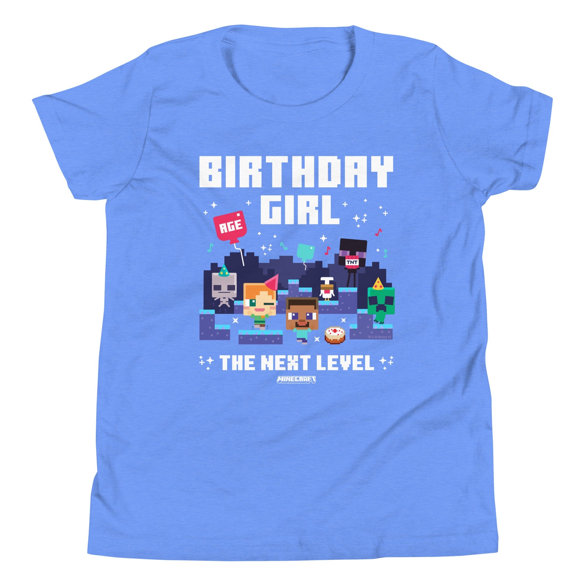 Minecraft Kids T-Shirt Birthday Girl Personalized Age