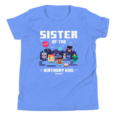 Minecraft Kids T-Shirt Sister Of The Birthday Girl Personalized Name
