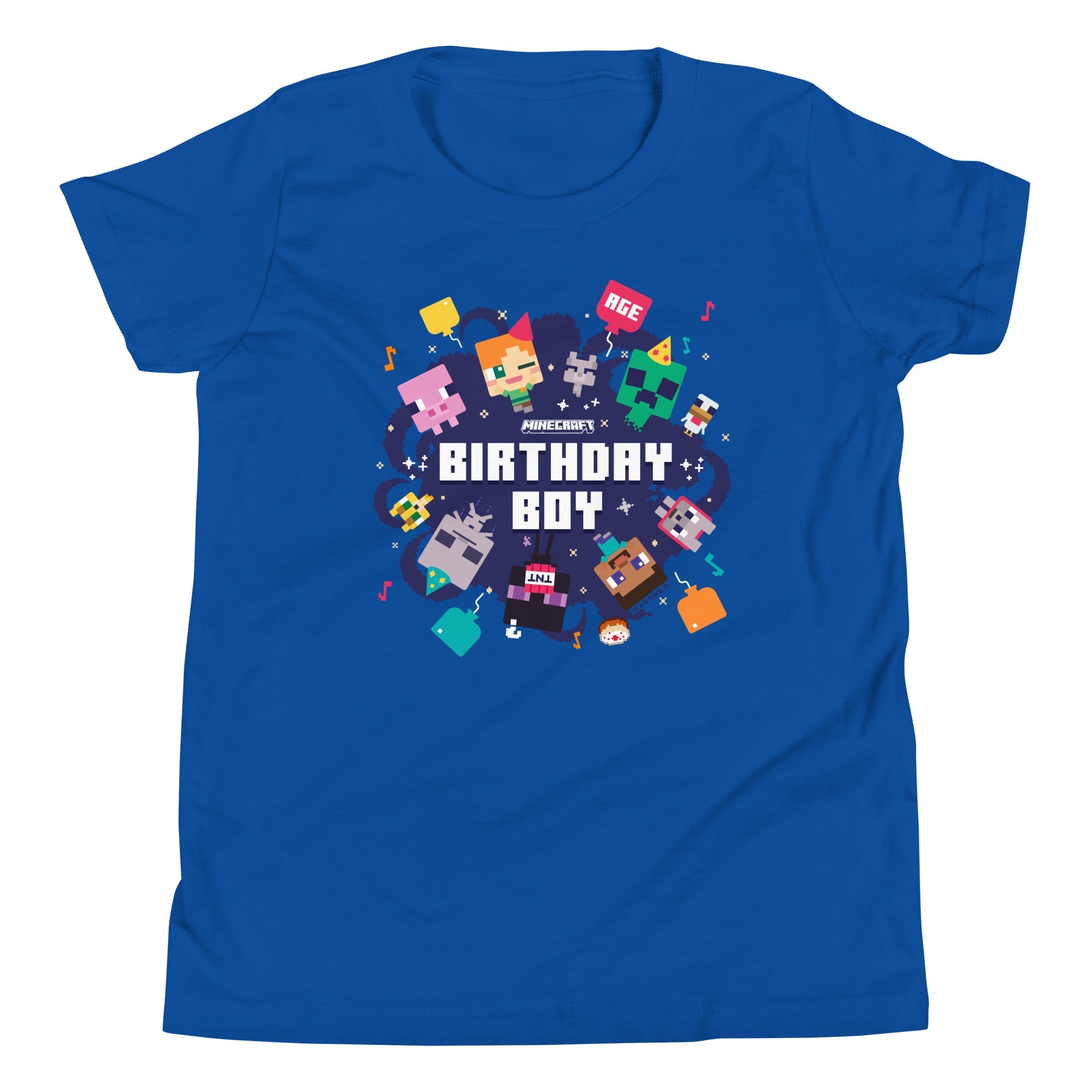 Minecraft Kids T-Shirt Birthday Boy Personalized Age
