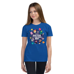 Minecraft Kids T-Shirt Sister Of The Birthday Boy Personalized Name